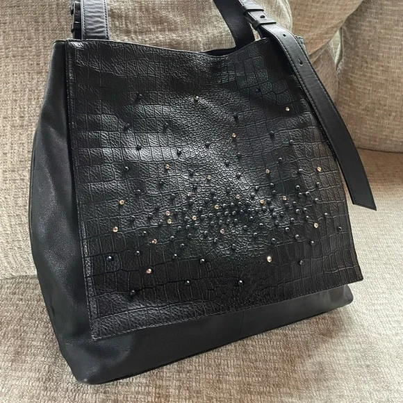 Rouge and Lounge | Bags | Rouge And Lounge Black Croc